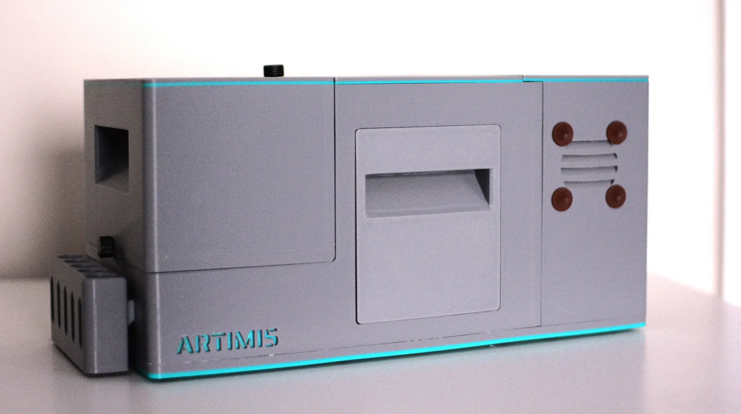 ARTiMiS flow imaging microscope, angled view on a benchtop